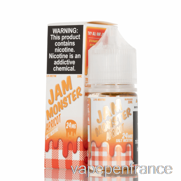 Abricot - Confiture Monstre Sels - 30ml 24mg Stylo Vape